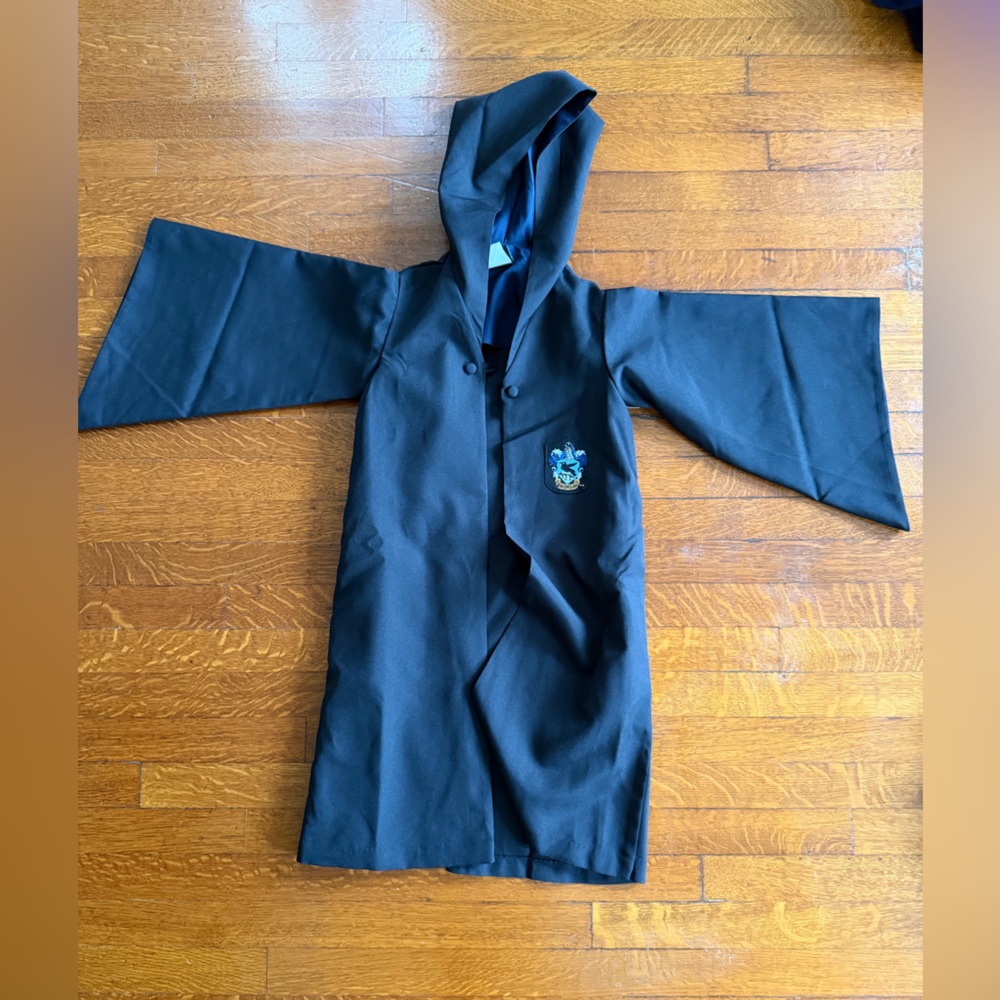 Harry potter Ravenclaw Black Hooded Cape for Kids